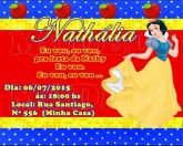 Convite personalizado - Branca de Neve
