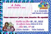 Convite duplo -  Monster High e Galinha Pintadinha