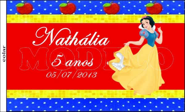 Adesivo para bolha de sabão Branca de neve