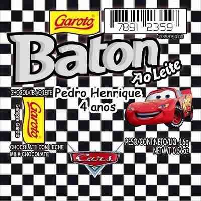 Rótulo Batom - Carros